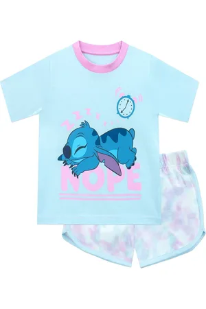 Character Karakter Karakter Blå Lilo And Stitch Short 100% Bomuldspyjamas8 - 9 år (128 - 134cm)
