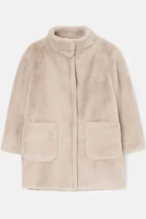 Angel & Rocket Briar Taupe Faux Fur Coat10 år (140cm)
