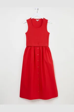 Fat Face FatFace 100% Cotton Midi Dress