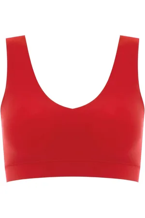 Chantelle Soft Stretch Seamless V-Neck Padded Crop TopM-L
