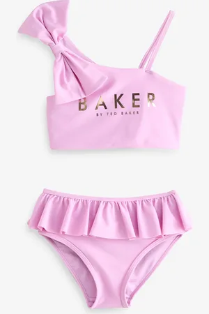 Ted Baker Purple Bow Shoulder Ruffle Bikini128134cm