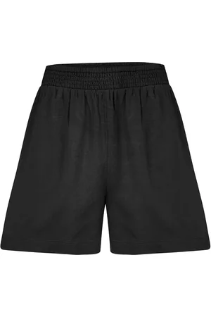 Pour Moi Bree High Waist Linen Blend Elasticated Shorts36