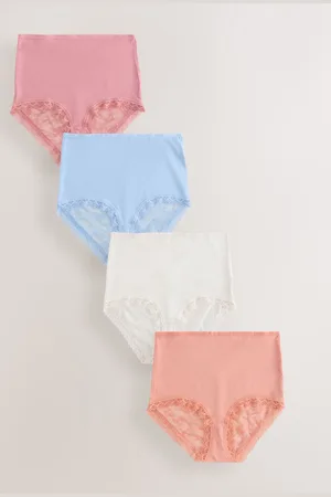 Next Full Brief Modal Ultimate Comfort Lace Knickers 4 Pack