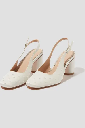 Monsoon Pelia Pearl Satin Slingback hæle