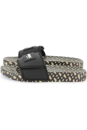 HUGO BOSS All Over Print Logo Sliders With Touch Fasteninguk125eu31