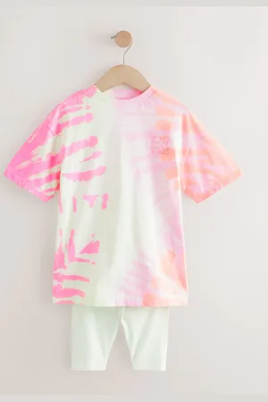 Next 100% Bomuld T-shirt og Cykelshorts