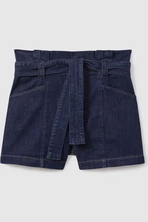 Paige Belted Denim Shorts57
