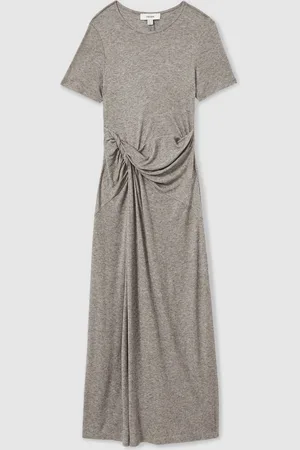 Reiss Hadley Jersey Twist-Detail Midi Dress38