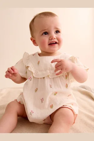 Purebaby Floral Embroidered Top and Bloomer Set8086cm