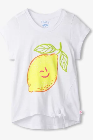 Hatley 100% Cotton Happy Lemon Tie Front T-Shirt110116cm