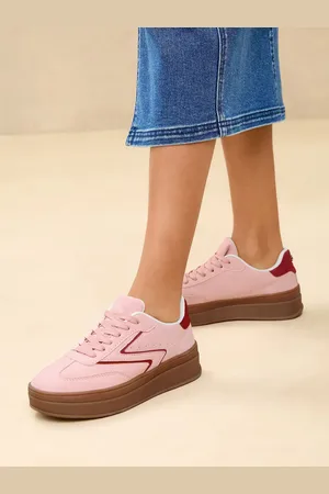 Lipsy London Chunky Gum Lace Up Flatform Striped Trainers