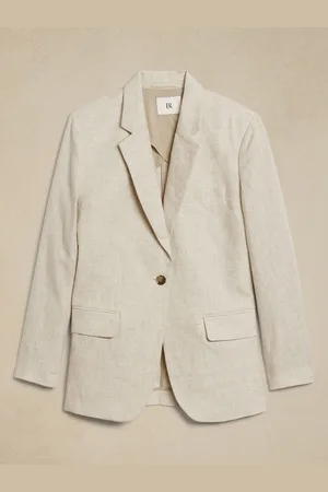 Banana Republic Lina Relaxed Linen Blazer42 R