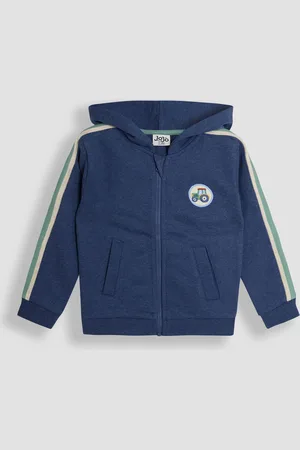 JoJo Maman Bébé Tractor Badge Zip Up Hoodie8692cm
