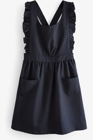 Next Flæsekant Detail Pinafore School Kjole (3-14år)13 år (158cm)