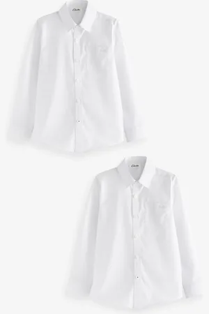 Clarks Drengeskoleskjorter 2 pakke9 år (134cm)