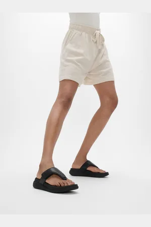 FitFlop F-mode Go Justerbar Flatform tå-stolpe sort sandalereu355
