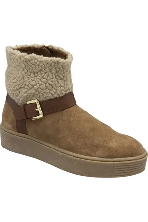 Ravel Suede Flat Ankle Boots