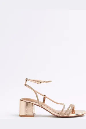River Island Strappy Block hæle Sandalereu38