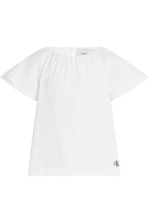 Calvin Klein 100% Cotton Poplin Short Sleeve Top140146cm