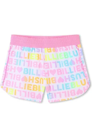Billieblush 100% Bomuld All Over Logo Tryk Jersey Shorts140146cm