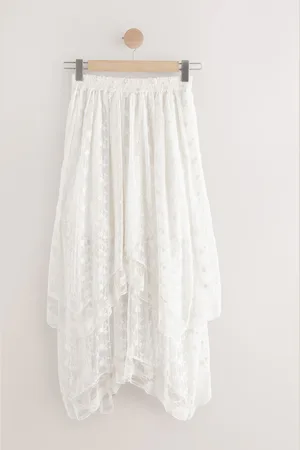 Next Tiered Lace Maxi Skirt
