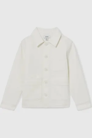 Reiss Mcduffy Cotton-Blend Work Jacket134140cm