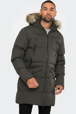 Threadbare Showerproof Longline Hooded Padded Parka CoatXL