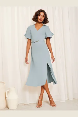 Friends Like These Korte tulipanærmer Ruched Body Midi Kjole42