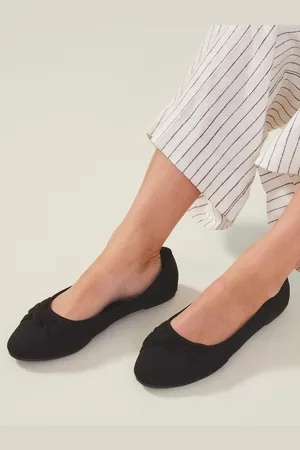Accessorize Suedette Knot Ballerina Flade sko