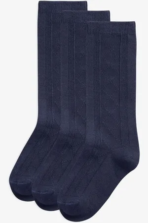 Next 3 Pak Cotton Rich Pointelle Knee High School SokkerUK 12.5 - 3.5