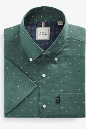 Next Easy Iron Button Down Kortærmet Oxford skjorteL