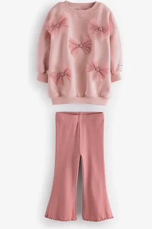 Next Sløjfe Sweatshirt And Flare Set (3måneder-7år)6 - 7 år (116 - 122cm)
