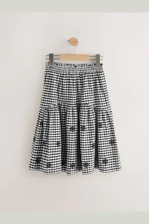 Next 100% Cotton Gingham Boho Skirt (3-16yrs)6 år (116cm)
