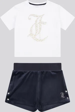 Juicy Couture Girls Boxy T-Shirt & Velour Shorts Set134140cm
