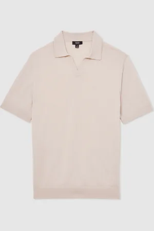 Reiss Duchie Merino Wool Open-Collar Polo Shirtsmall