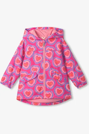 Hatley Pink Glowing Hearts Microfiber Field Jacket122128cm