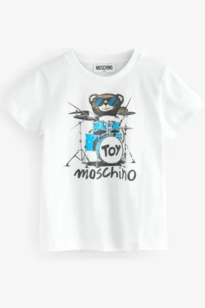 Moschino Short Sleeve Graphic Print Logo T-Shirt158164cm