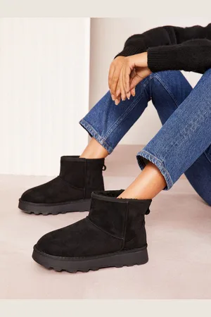Friends Like These Cosy Faux Fur Lined Ankle Suede Boots