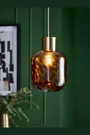 Next Tortoiseshell Easy Fit Pendant Light ShadeEn