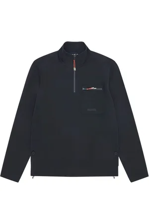Sealskinz Blå Bunwell Vandafvisende 1/2 Zip Højhalset SweatshirtM