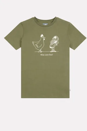 New Balance Boys Green What Came First 100% Cotton T-Shirt8 - 9 år (128 - 134cm)