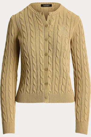 Ralph Lauren Ralhan Cable Knit Crest Logo Cardiganxlarge