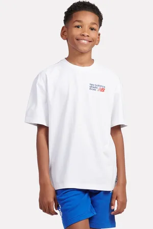 New Balance Kids Athletic Shoes Back Graphic 100% Cotton T-Shirt140146cm