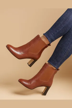 JONES BOOTMAKER Kalista Heeled Brown Støvler