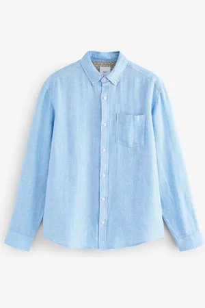 Next Cotton Linen Blend Long Sleeve ShirtM