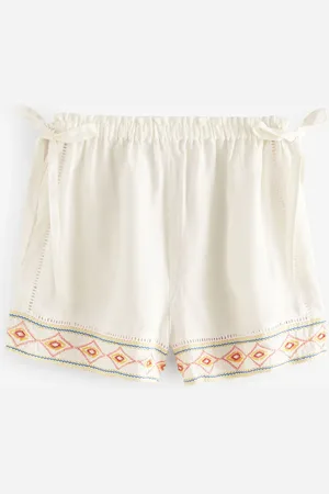 Next Embroidered Beach Shorts With Linen48