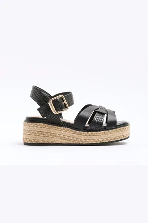 River Island Girls Weave Wedge Sandalsuk11eu29