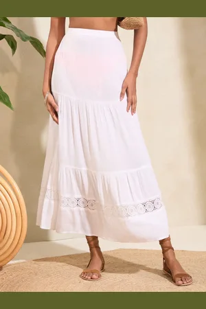 Love & Roses Broderet Beach Maxi Nederdel38