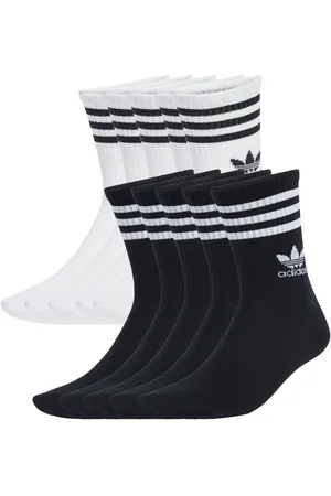 adidas 3 Stripe Crew Socks 10 Pack4.5-5.5