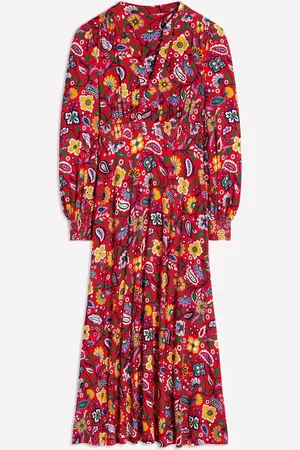 Boden Ivy Smocked Midi Kjole40